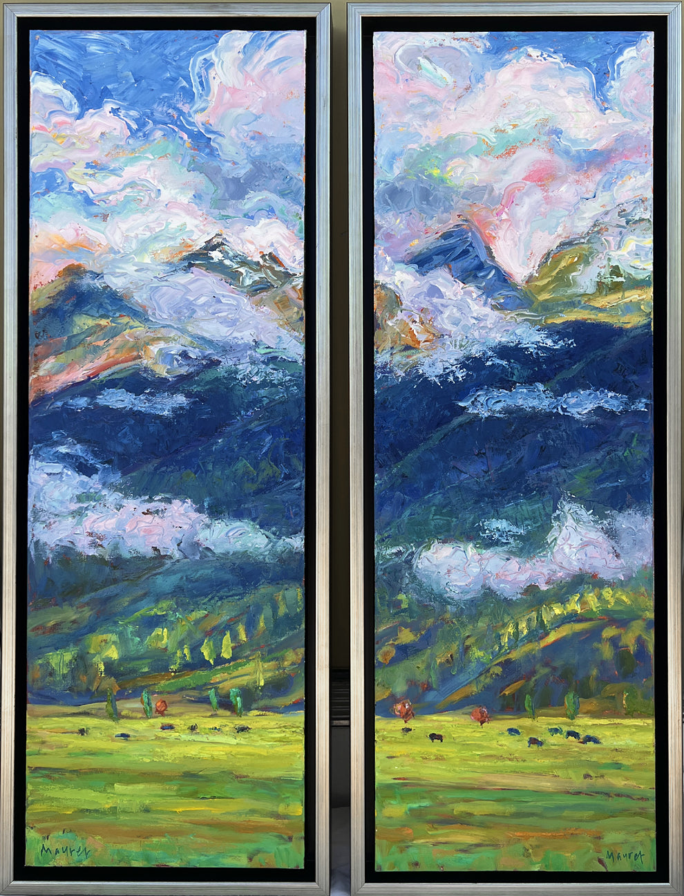 Cloud Rush II (diptych)